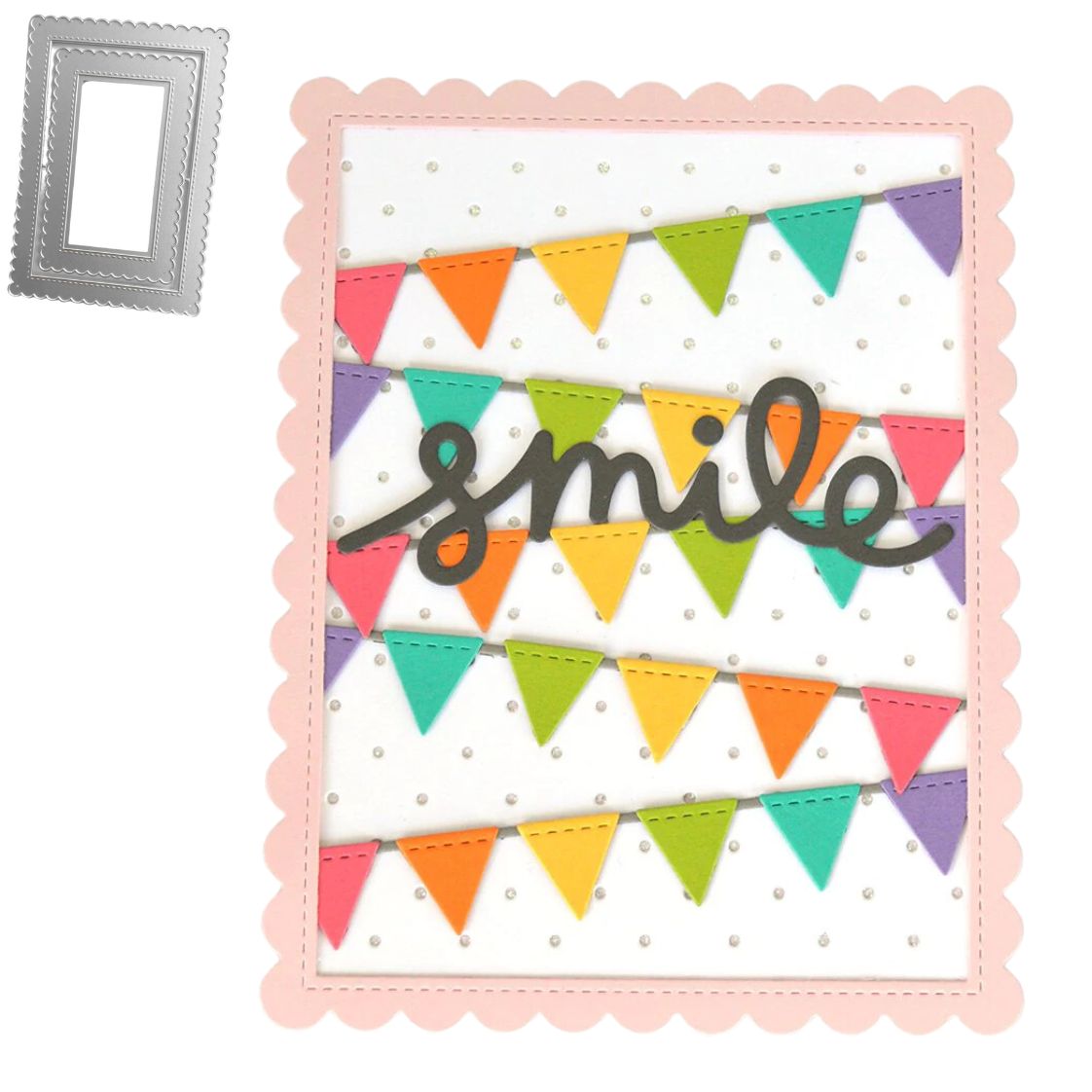 Suaje de Marcos Rectangulares de Escalopa con Puntadas Dados de Corte / Suajes / Troqueles Hobbees