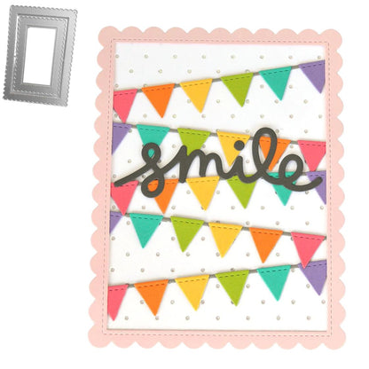 Suaje de Marcos Rectangulares de Escalopa con Puntadas Dados de Corte / Suajes / Troqueles Hobbees