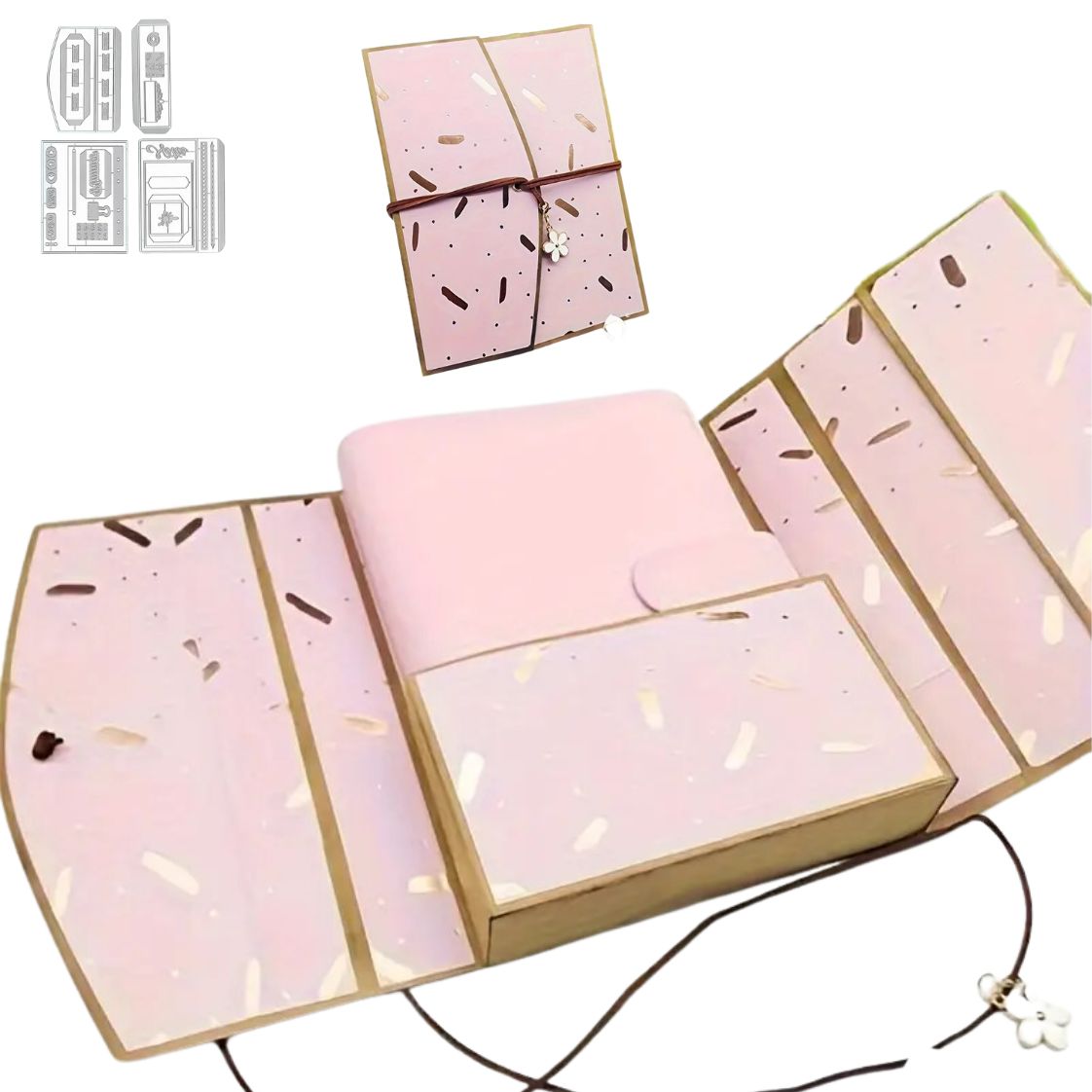 39 Suajes para Armar una Carpeta de Notas Dados de Corte / Suajes / Troqueles Hobbees