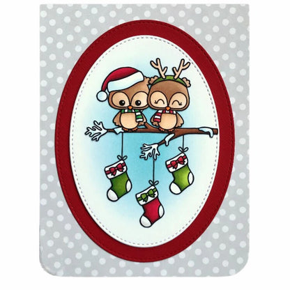 Suajes de Óvalos con Puntadas Dados de Corte / Suajes / Troqueles Hobbees