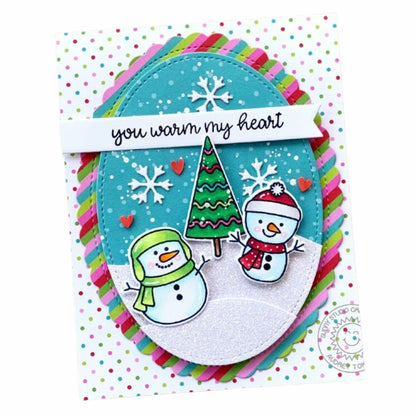 Suajes de Óvalos con Puntadas Dados de Corte / Suajes / Troqueles Hobbees