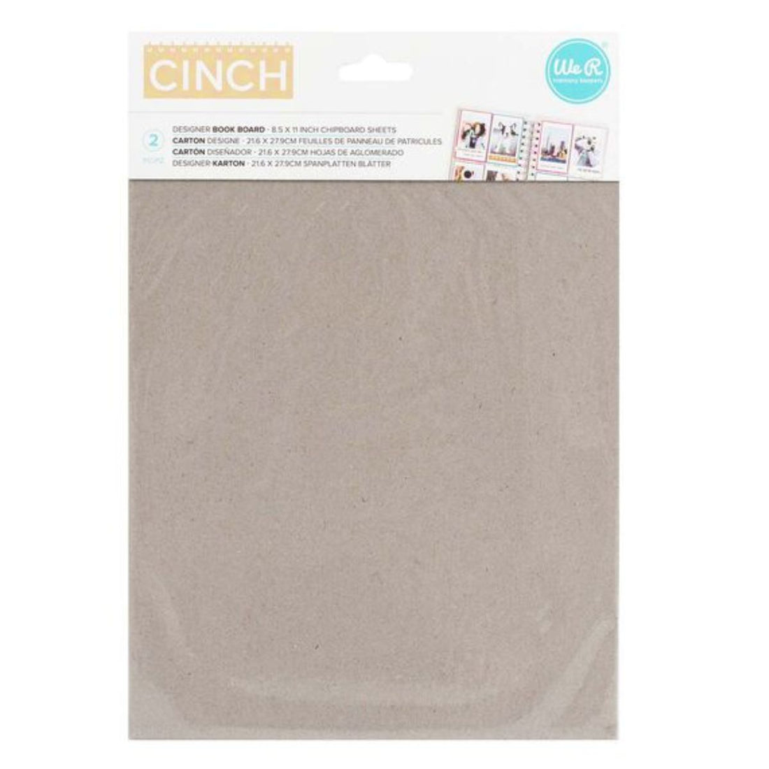Designer Book Board 8.5 x 11" / 2 Portadas de Cartón Cinch Encuadernacion We R Memory Keepers