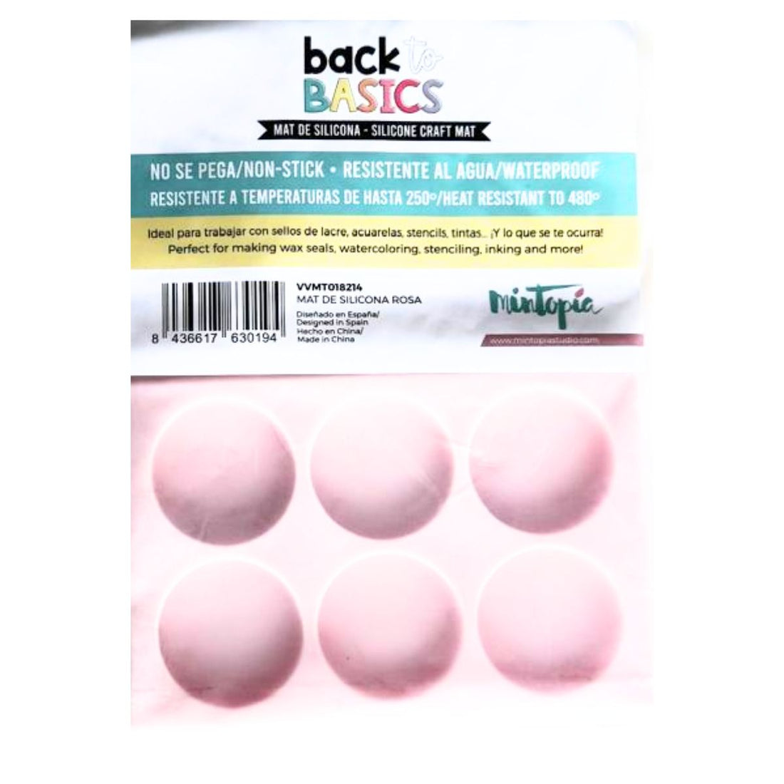 Mat y Moldes Silicon Rosa para Lacre Herramientas Mintopía