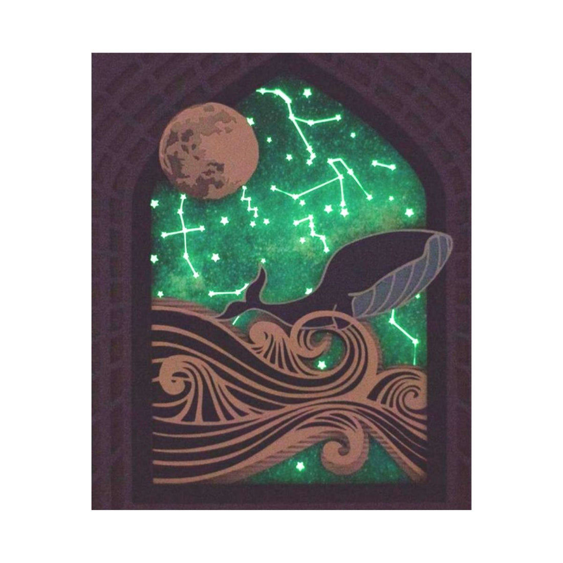 Glow in the Dark Paper 8.5 x 11&quot; / 2 Hojas Papel Brilla en la Oscuridad Acetato y Especializados Silhouette