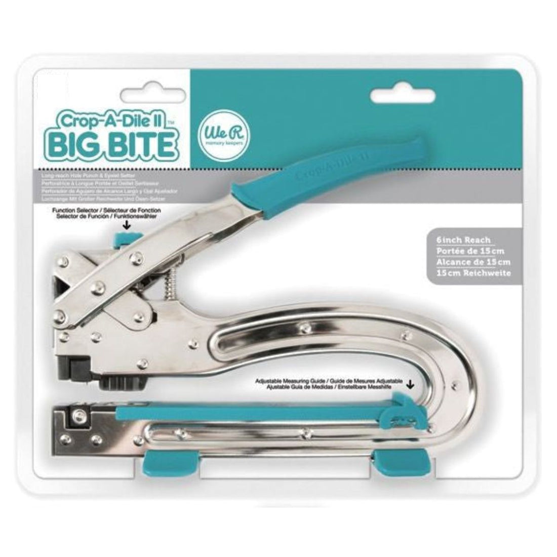 Crop-a-dile Big Bite / Perforadora para Ojillos de Mordida Profunda Perforadoras We R Memory Keepers