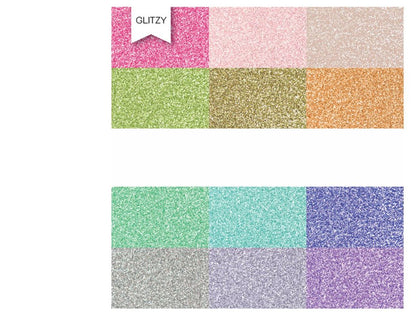 Glitzy Glitter Cardstock  / Block de Cartulina con Glitter Papel DCWV