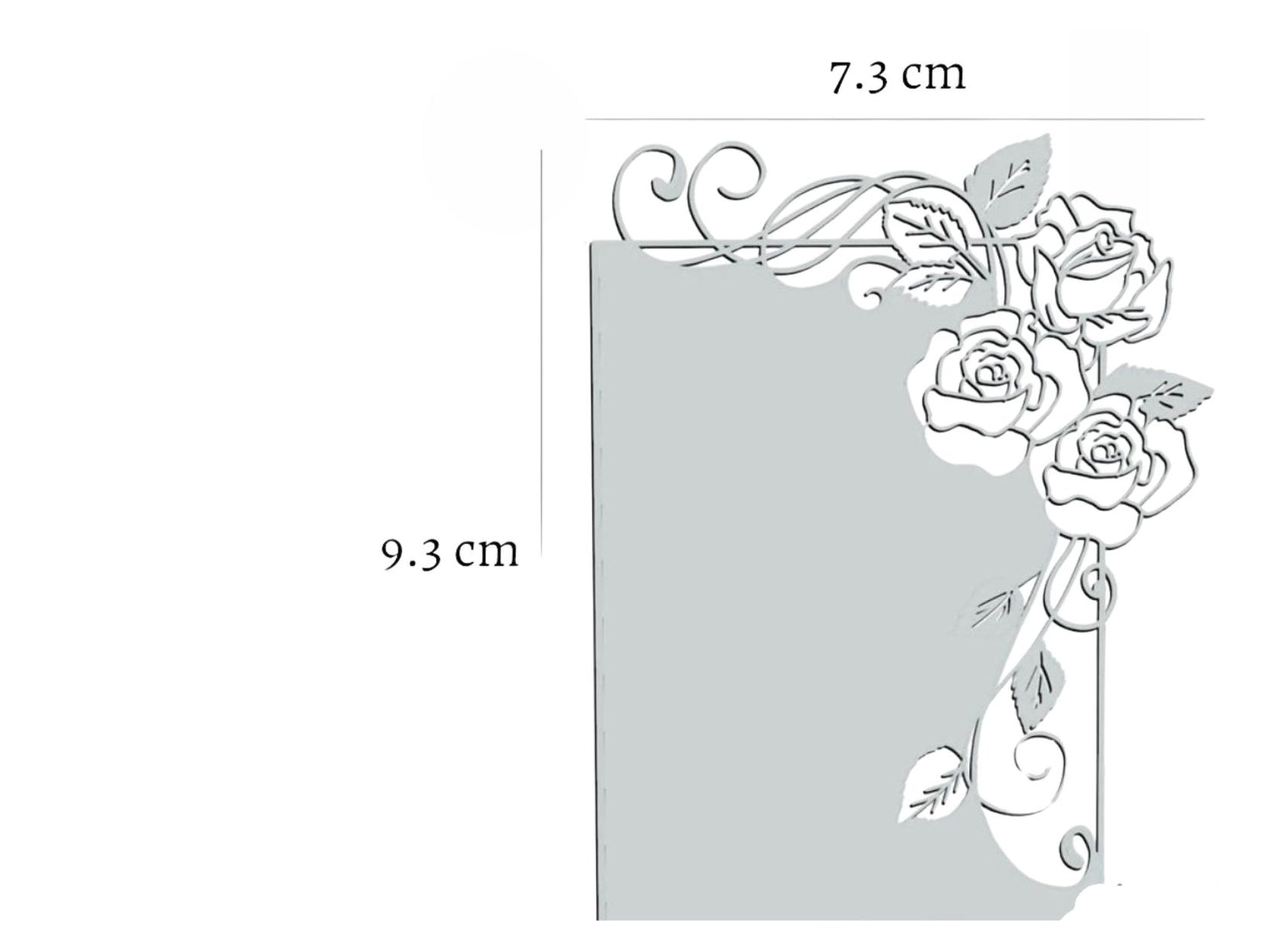 Suaje de Esquina de Rosas Dados de Corte / Suajes / Troqueles Hobbees