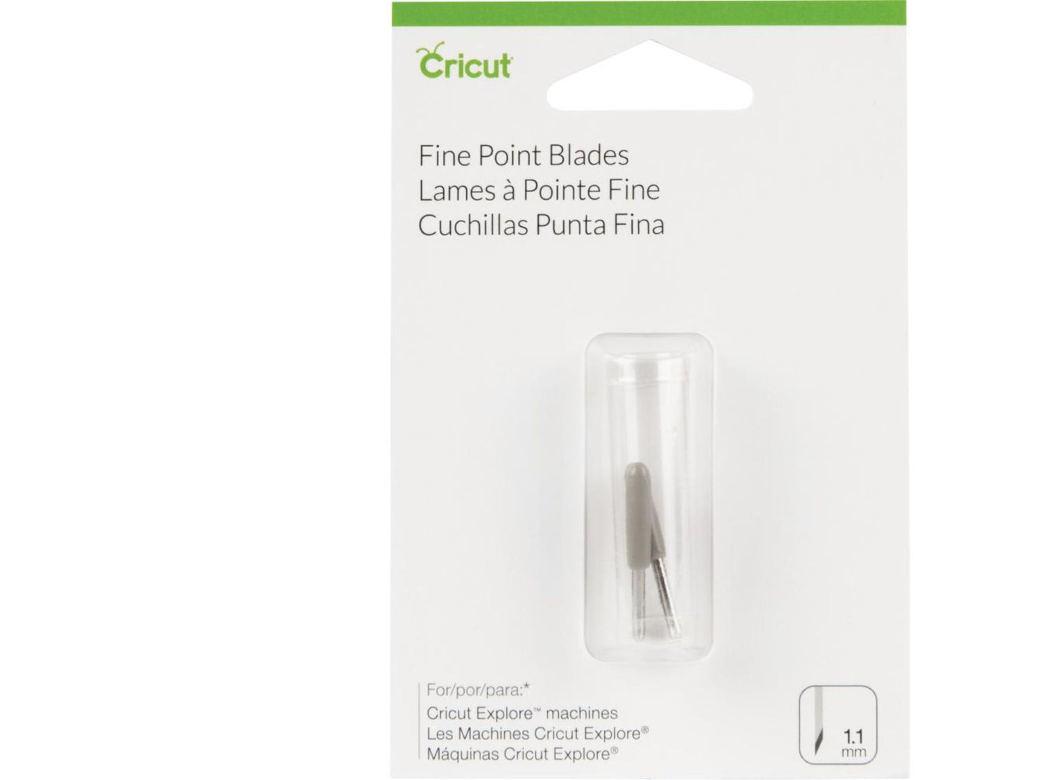 Cricut Fine Point Blades pack of 2 / Paquete de Cuchillas de Repuesto Navajas y cuchillas para máquinas Cricut