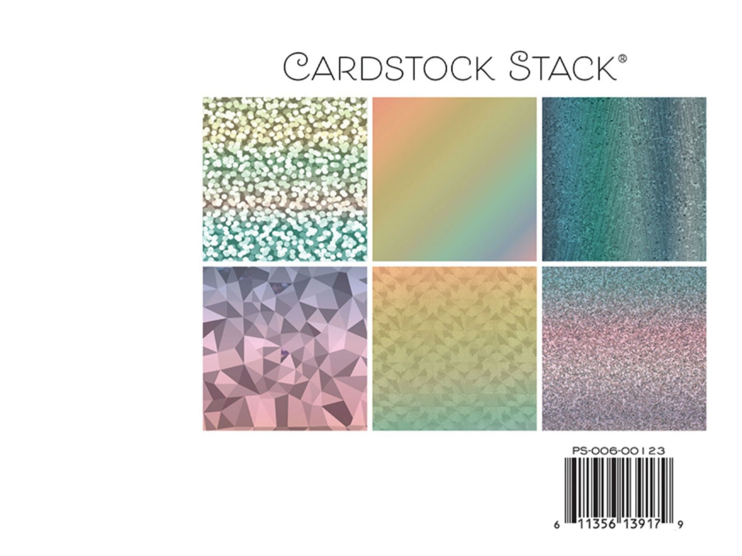 Cardstock Stack 6&quot;X6&quot; Holographics / Block De Cartulinas Holográficas Papel DCWV