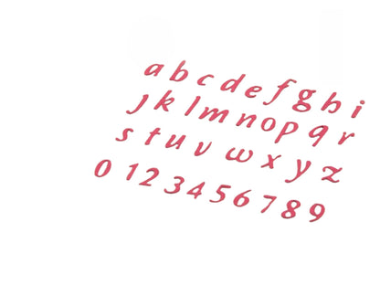 Suaje de Alfabeto en Minúsculas Dados de Corte / Suajes / Troqueles Hobbees