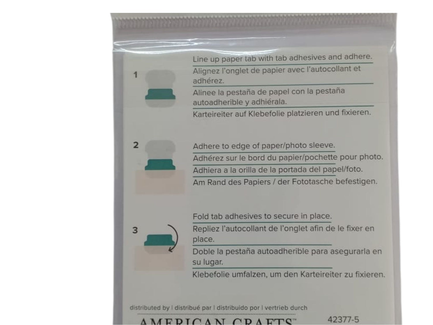 WR Tab Adhesives File / Pestañas Adhesivas Stickers We R Memory Keepers