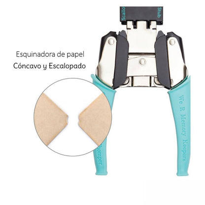 Corner Chomper Stub &amp; Scallop / Esquinadora Escalopa y Cóncavo Perforadoras We R Memory Keepers