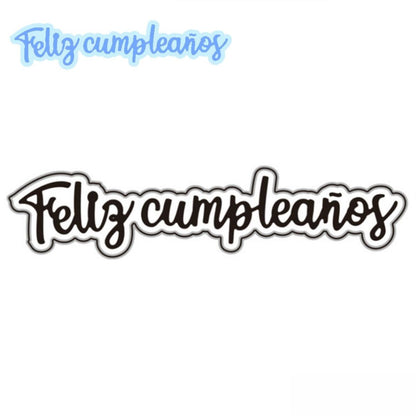 Suaje de Feliz Cumpleaños Dados de Corte / Suajes / Troqueles Hobbees