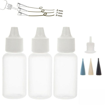 Fine Line Applicators W/Plastic Tips / 3 Botellas Aplicadoras con Punta Fina Herramientas Jacquard