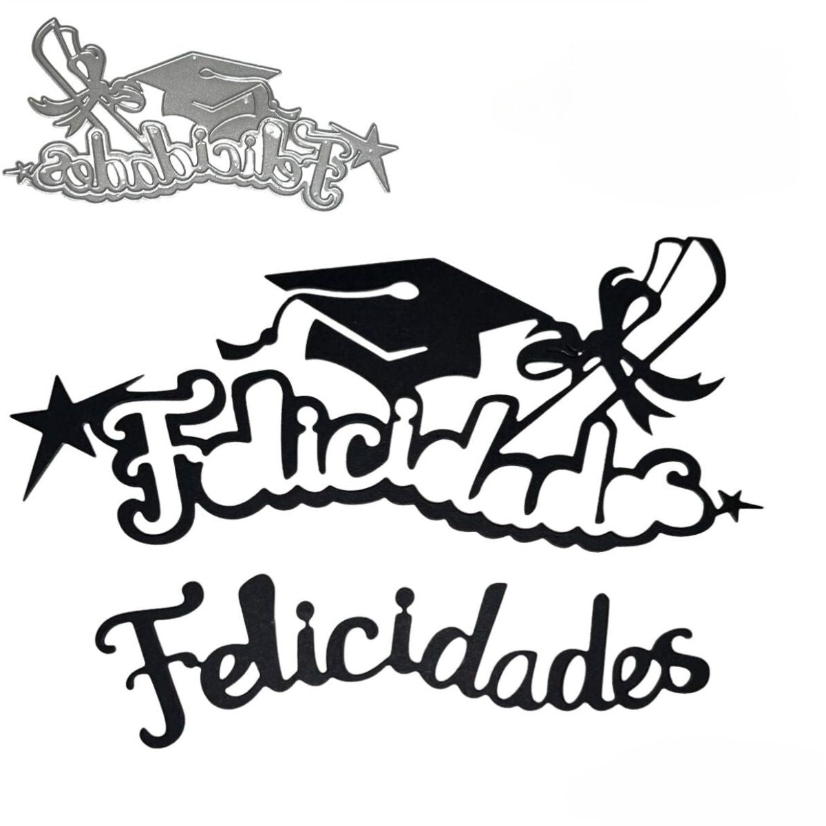 Suaje de Graduación Felicidades Dados de Corte / Suajes / Troqueles Hobbees