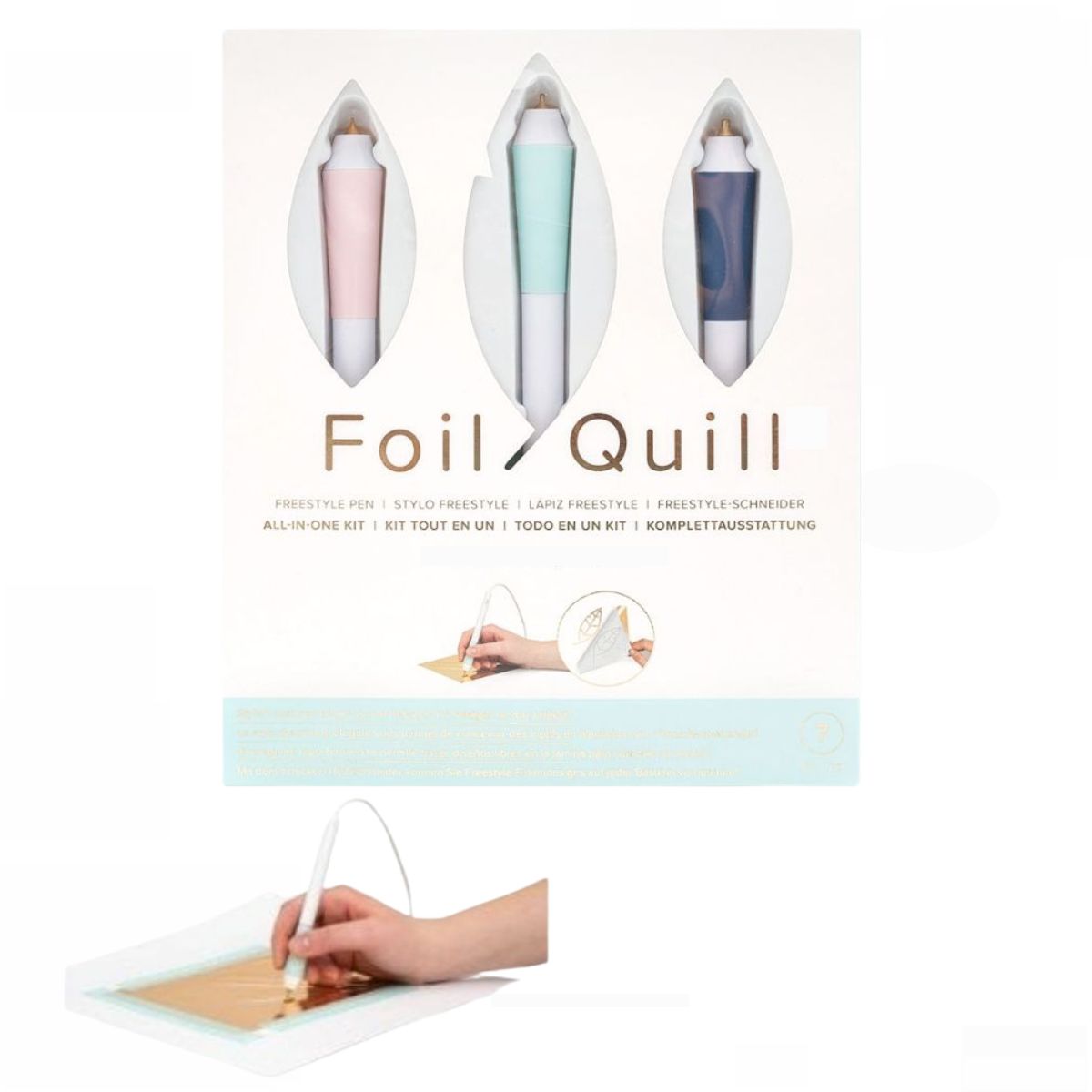 Foil Quill Freestyle Kit / 3 Bolígrafos Foil Quill a Mano Libre Herramientas We R Memory Keepers