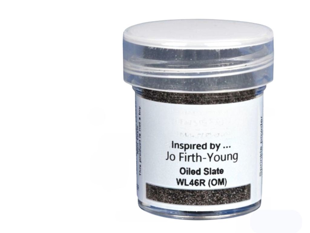 Oiled Slate Embossing Powder / Polvo de Embossing Negro con Café Polvos de Embossing Wow!