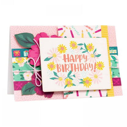 And Many More Clear Acrylic Stamps / Sellos de Polímero Cumpleaños Descontinuado Pink Paislee