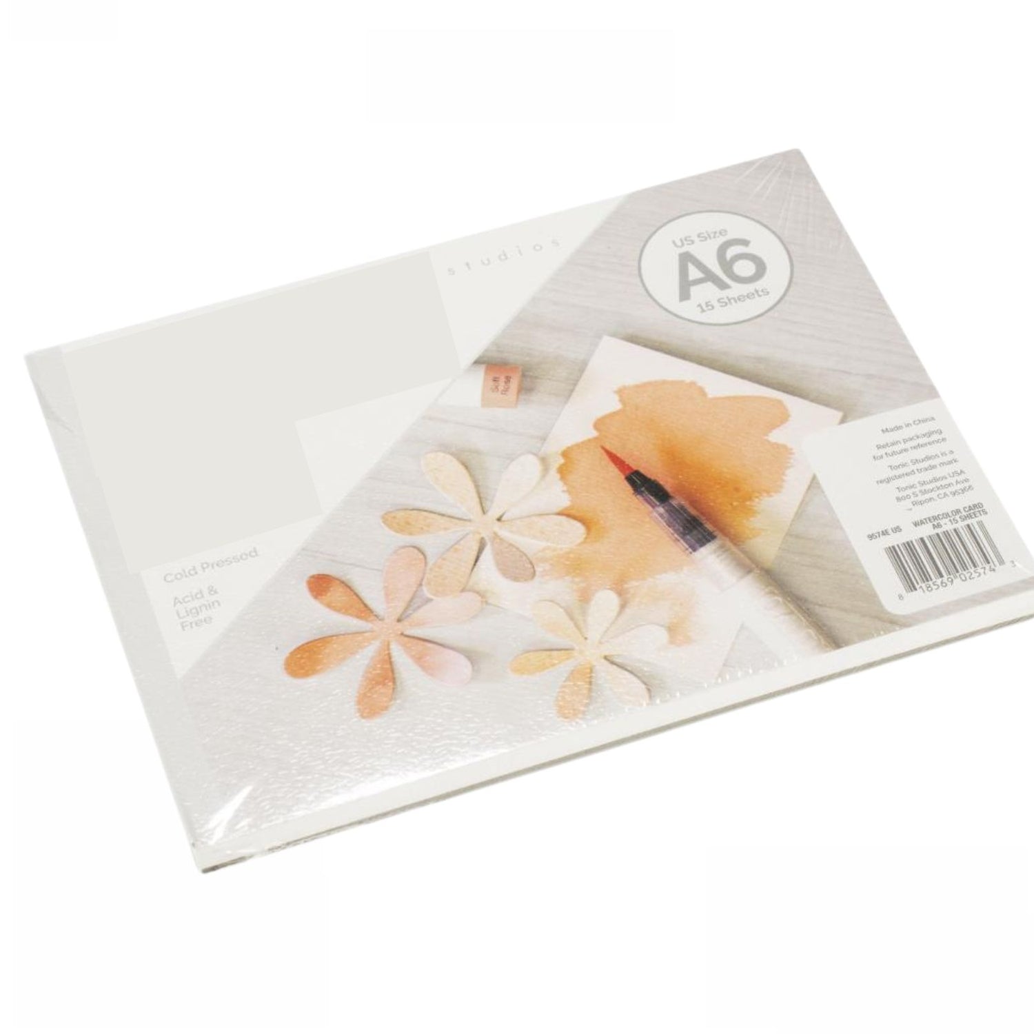 A6 Watercolor Pad / Block de Papel para Acuarela Papel para Arte Tonic Studios