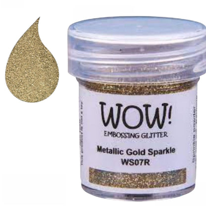 Metallic Gold Sparkle Embossing Powder / Polvo de Embossing Oro Metálico Brillante Polvos de Embossing Wow!