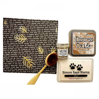 Metallic Gold Sparkle Embossing Powder / Polvo de Embossing Oro Metálico Brillante Polvos de Embossing Wow!