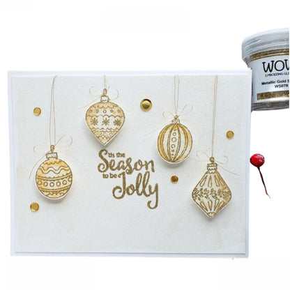 Metallic Gold Sparkle Embossing Powder / Polvo de Embossing Oro Metálico Brillante Polvos de Embossing Wow!