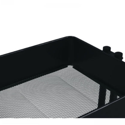 Metal Rolling Utility Cart: Black / Carrito con Ruedas Negro Almacenamiento y Organización Darice