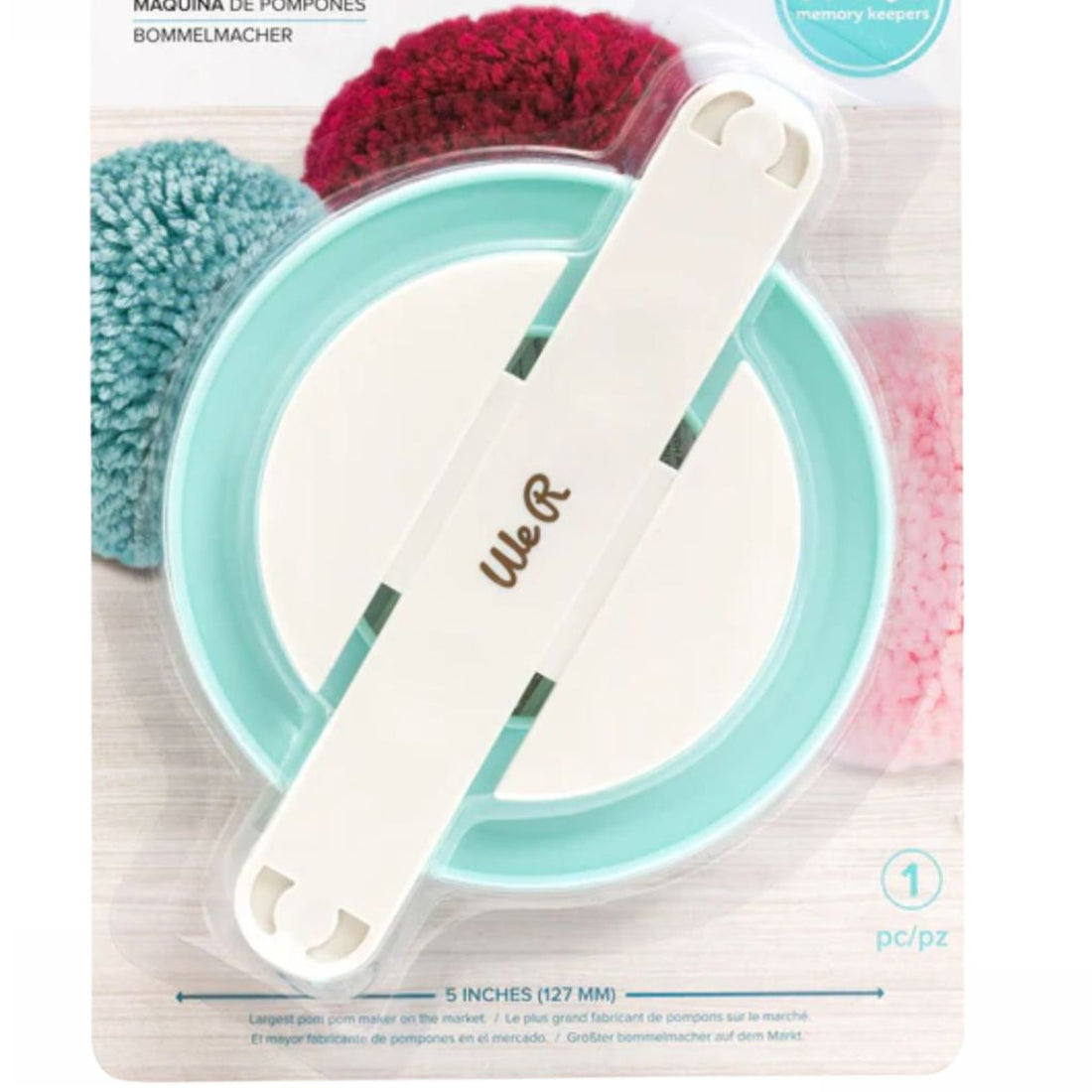 Jumbo Pom Pom Maker / Herramienta para Hacer Pon Pones Gdes. Herramientas We R Memory Keepers