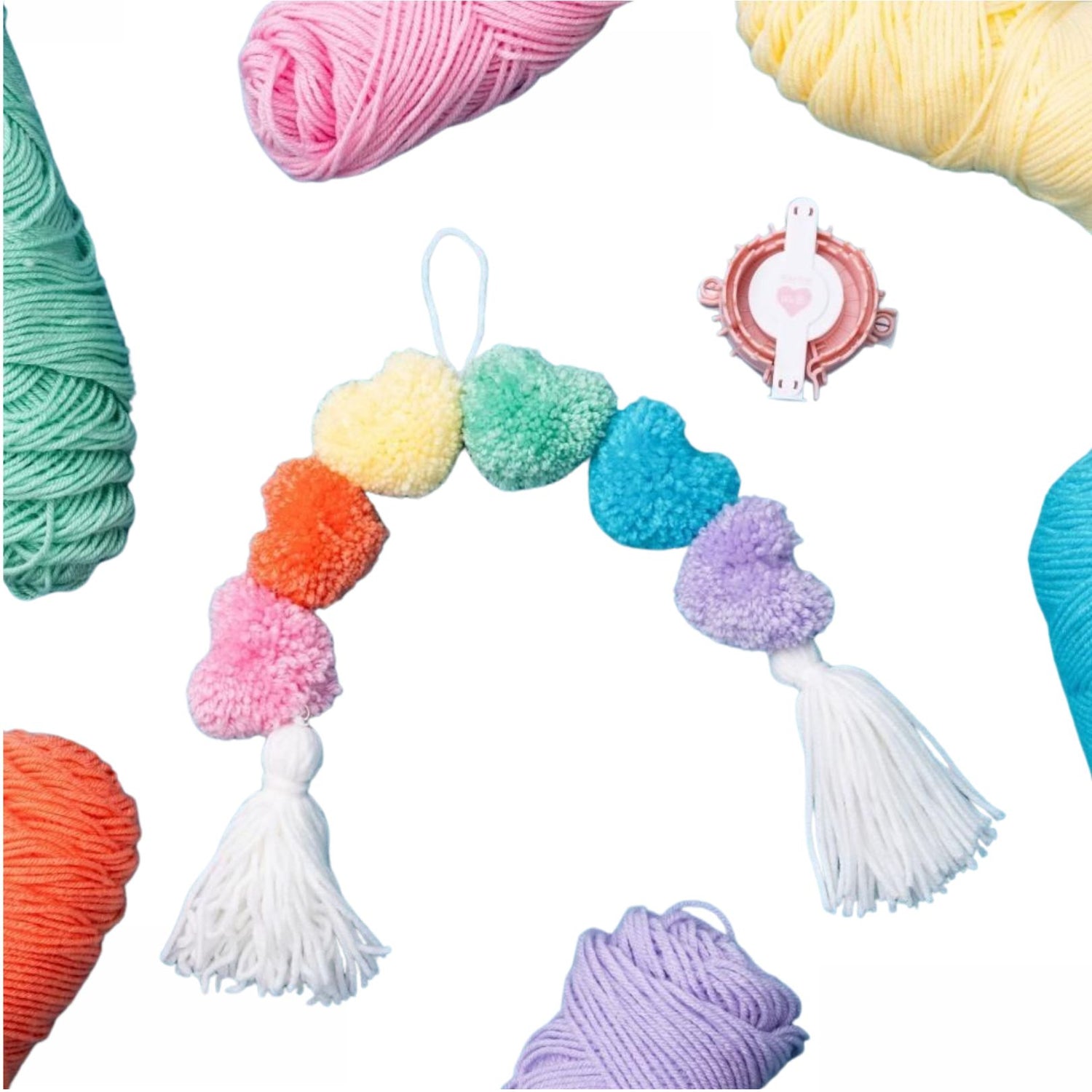 Heart Pom Pom Makers / Herramienta Para Crear Pompones Herramientas We R Memory Keepers