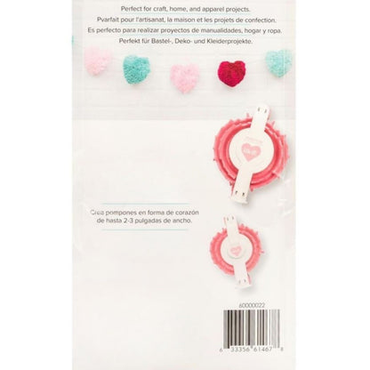 Heart Pom Pom Makers / Herramienta Para Crear Pompones Herramientas We R Memory Keepers