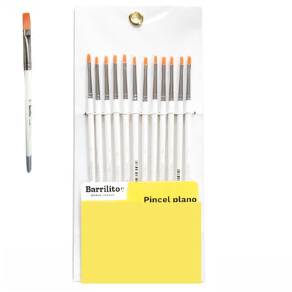 Pincel Plano de Taklon 