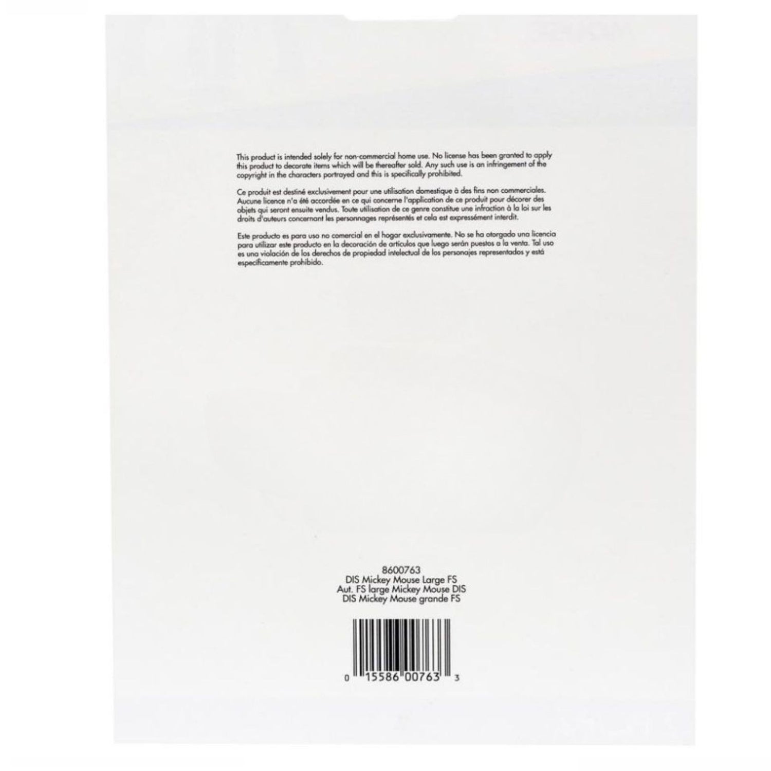 Large Flat Stickers Mickey Mouse / 2 Estampas de Mickey Stickers Ek Success