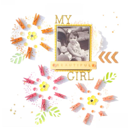 Gold Foil Script Stickers / Estampas Alfabeto de Foil Dorado Stickers Ek Success