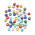 Multi Color Hot-Fix Glass Stones 4mm / Cristales de Colores con Pegamento al calor Adornos / Embellishments Darice