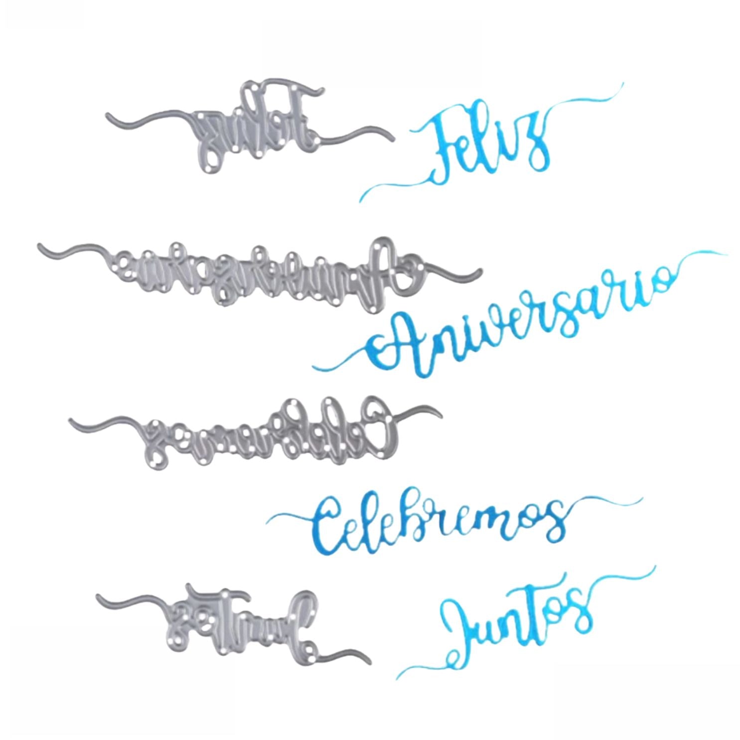 Suaje de Frases en Español Varias Dados de Corte / Suajes / Troqueles Hobbees