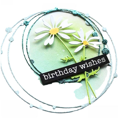 Suaje de Círculos con Estrellas y Puntos Dados de Corte / Suajes / Troqueles Hobbees