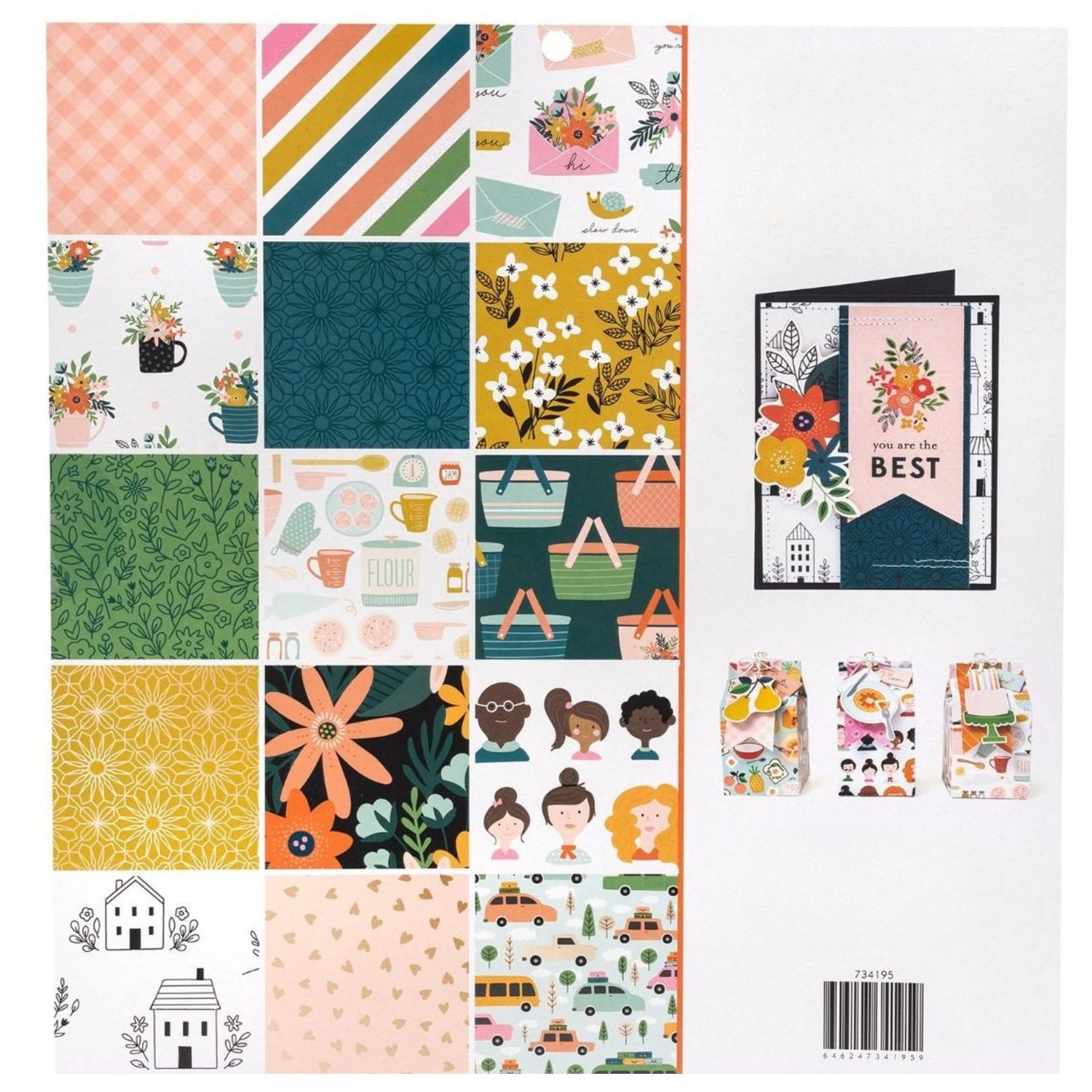 This is family Paper Pad / Block de Papel Decorado Papel American Crafts