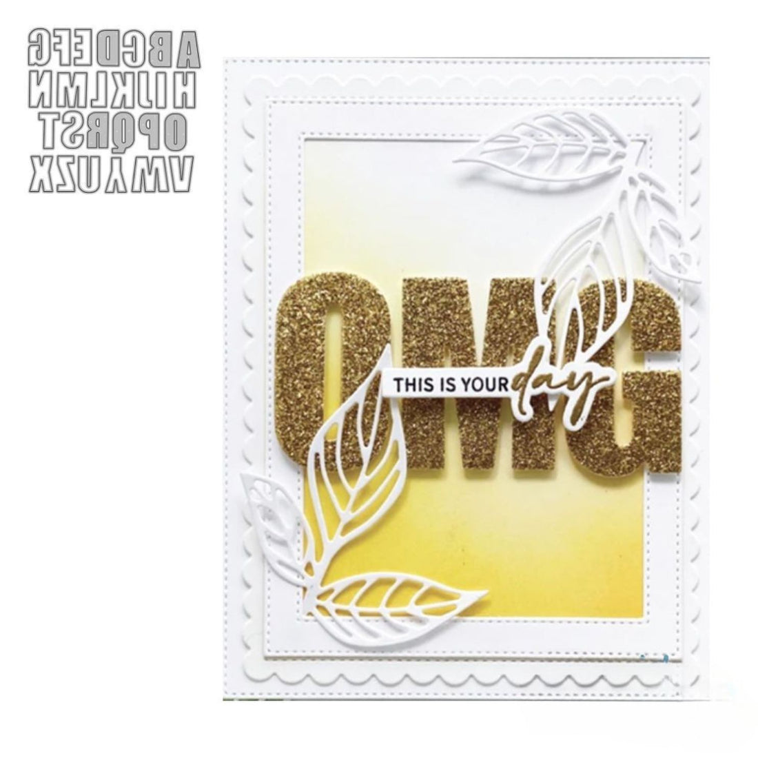 Suaje de Alfabeto Mayúsculas Grande Dados de Corte / Suajes / Troqueles Hobbees