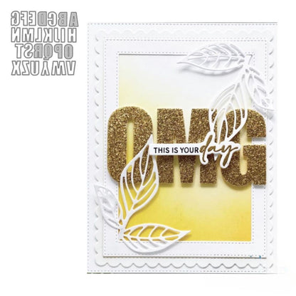 Suaje de Alfabeto Mayúsculas Grande Dados de Corte / Suajes / Troqueles Hobbees