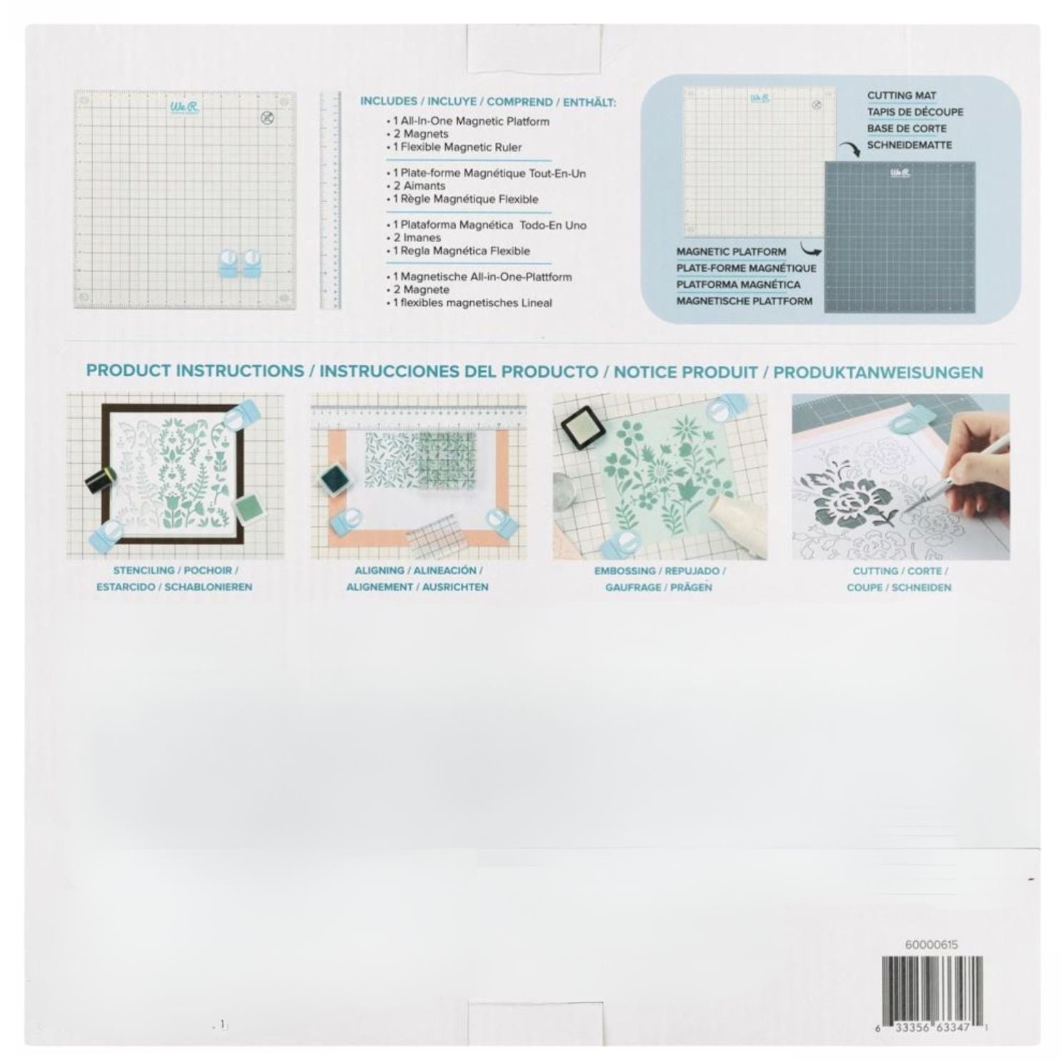 All-In-One Magnetic Platform / Plataforma Magnética Todo en Uno Tapetes, Mats We R Memory Keepers