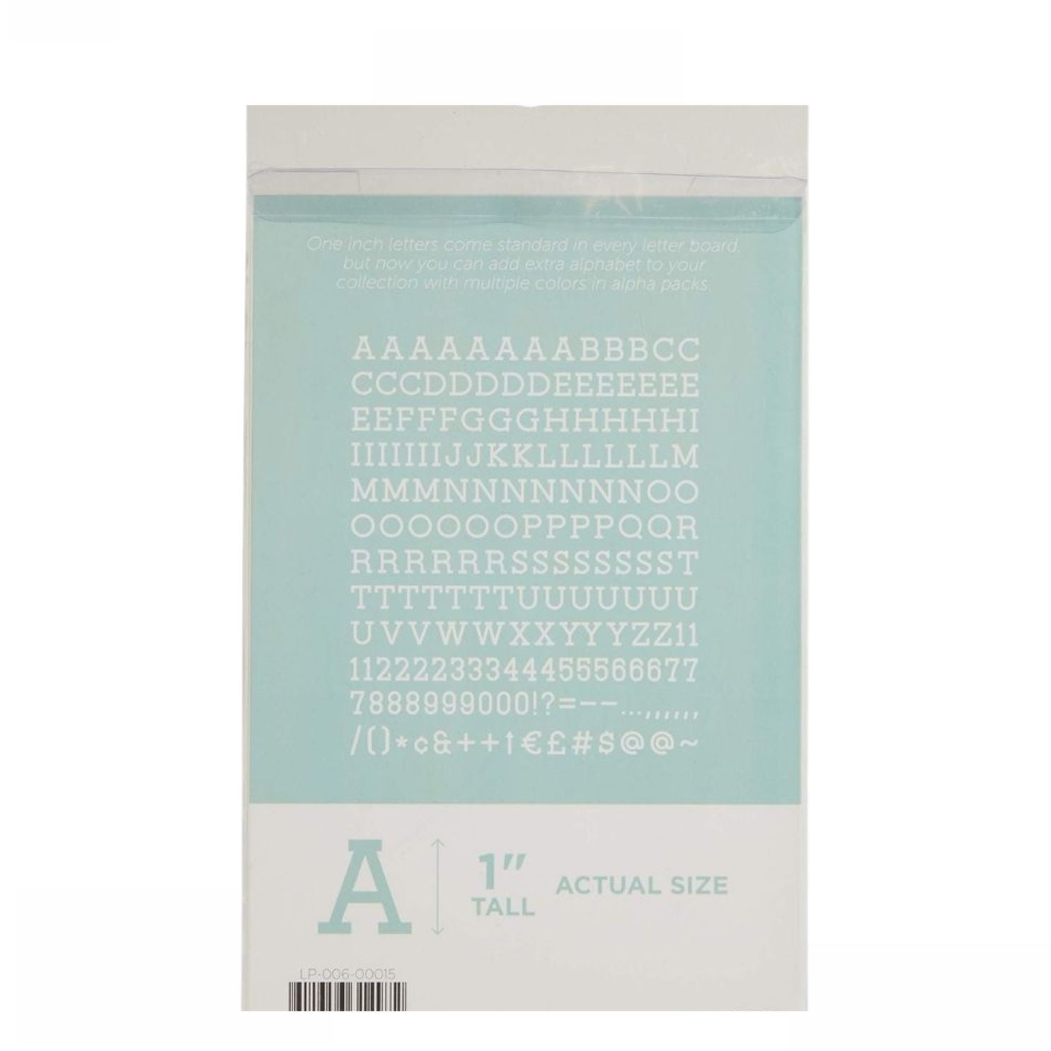 White 1&quot; Letters / Letras Blancas Para Tablero Accesorios DCWV