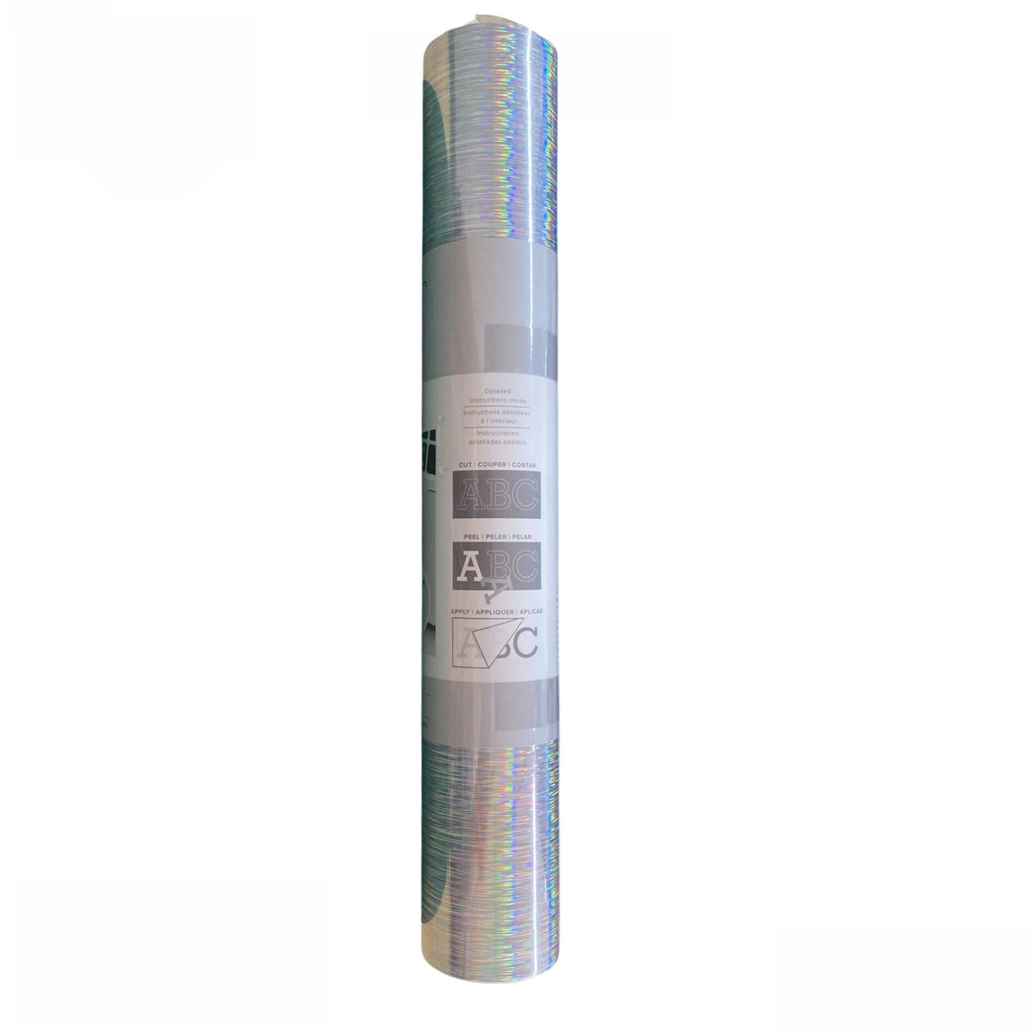 Holographic Adhesive Vinyl Silver / Vinil Adhesivo Holográfico Plata Viniles American Crafts