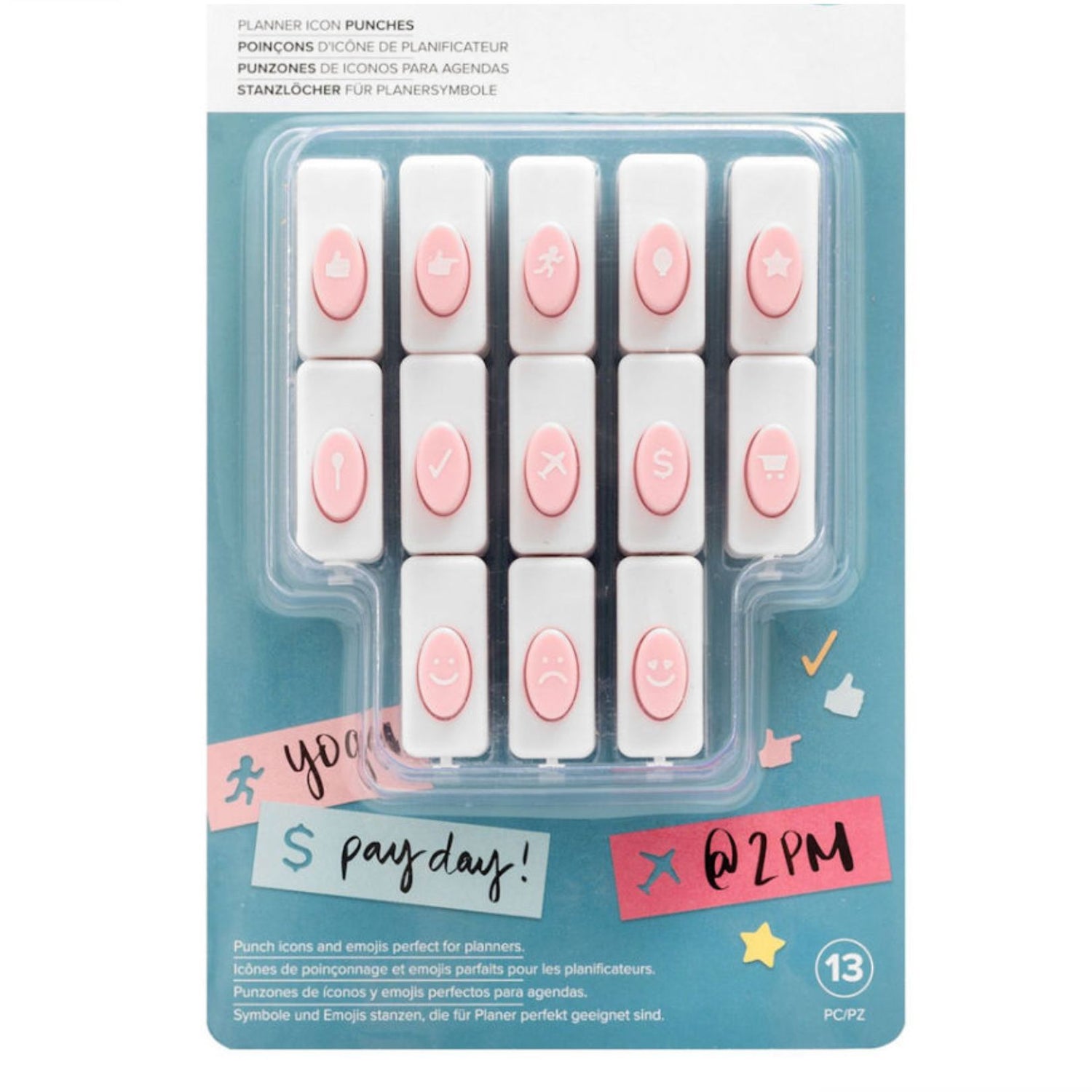 Word Punch Board Planner Icons / Perforadoras de Iconos Perforadoras We R Memory Keepers