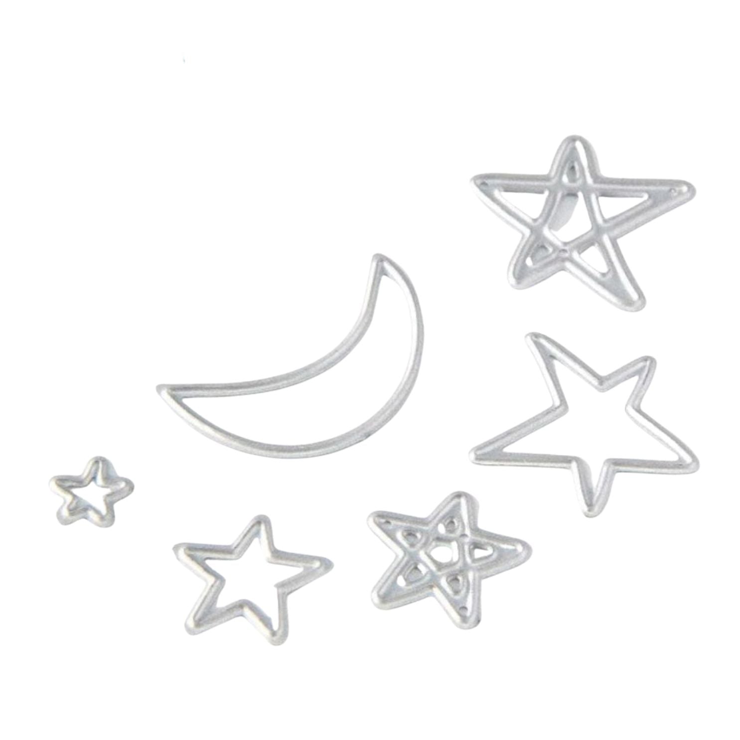 Suaje de Estrellas y Luna Dados de Corte / Suajes / Troqueles Hobbees