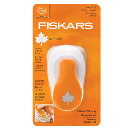 Small Lever Punch 0.62&quot; / Perforadora Hoja de Maple Pequeña 1.5 cm Perforadoras Fiskars
