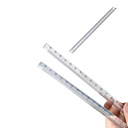 Regla Triangular Transparente 20cm Herramientas Hobbees