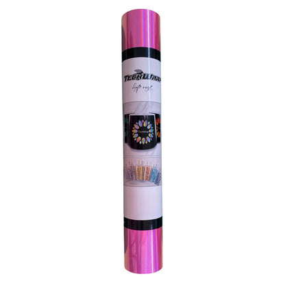 Holographic Heat Transfer Vinyl Pink / Vinil Holográfico Termoadhesivo Rosa Viniles Teckwrap
