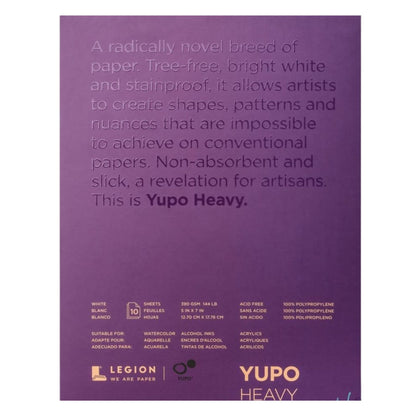Yupo Heavy Pad 5 x 7&quot;/ Bloc de Papel Yupo Papel para Arte Legion
