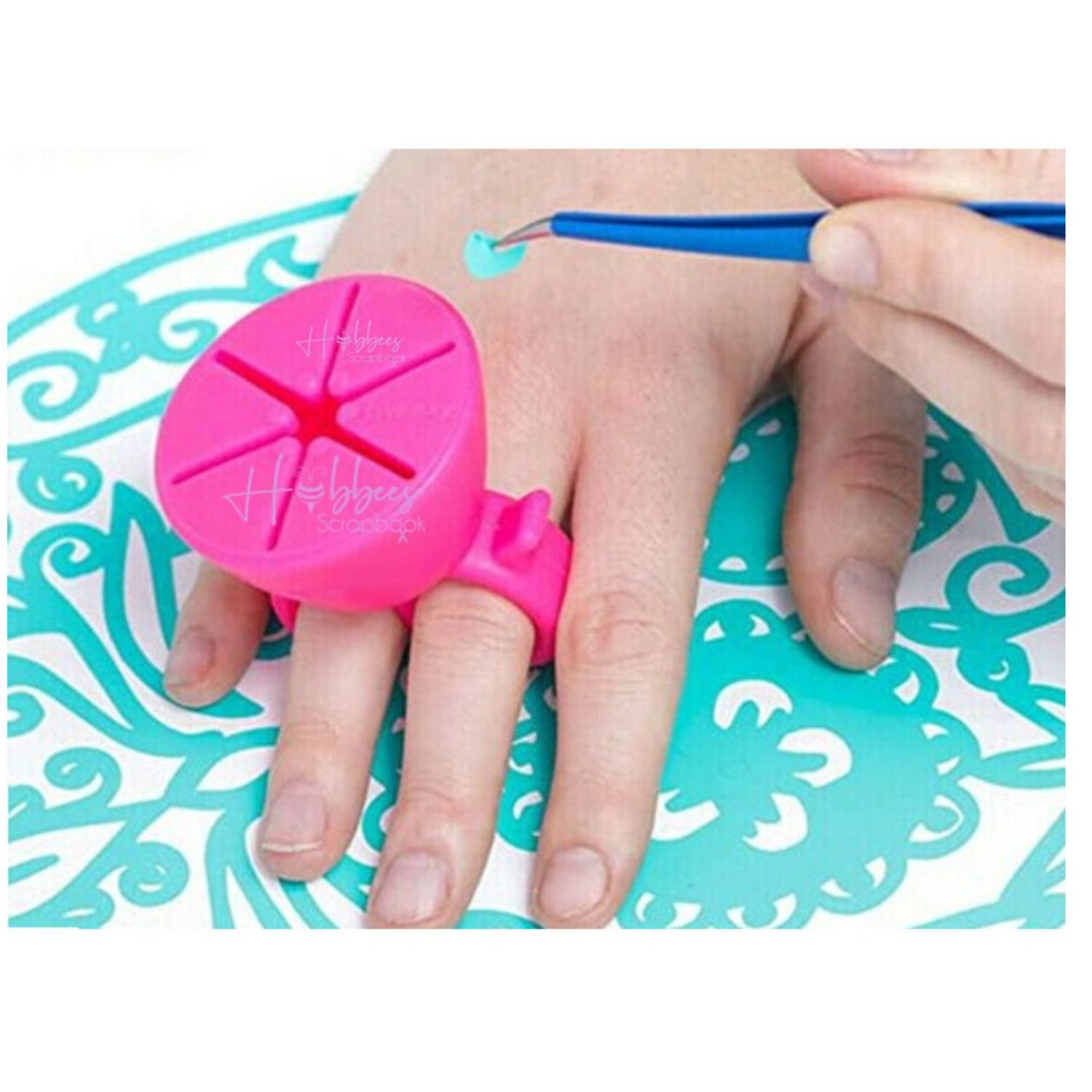 Anillo Colector de Desperdicios de Vinil Adhesivo Color Rosa Herramientas Hobbees