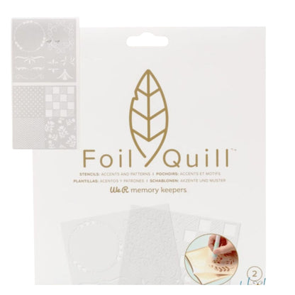 WeR Foil Quill Stencils Patterns / Esténcil Para Foil Quill Esténciles / Plantillas We R Memory Keepers